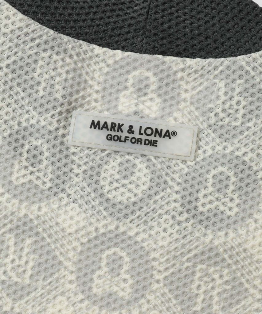 Áo golf nam tay ngắn B.O.C Mesh Mock Tee MLM-5A-AA12 (Ivory) | MARK &