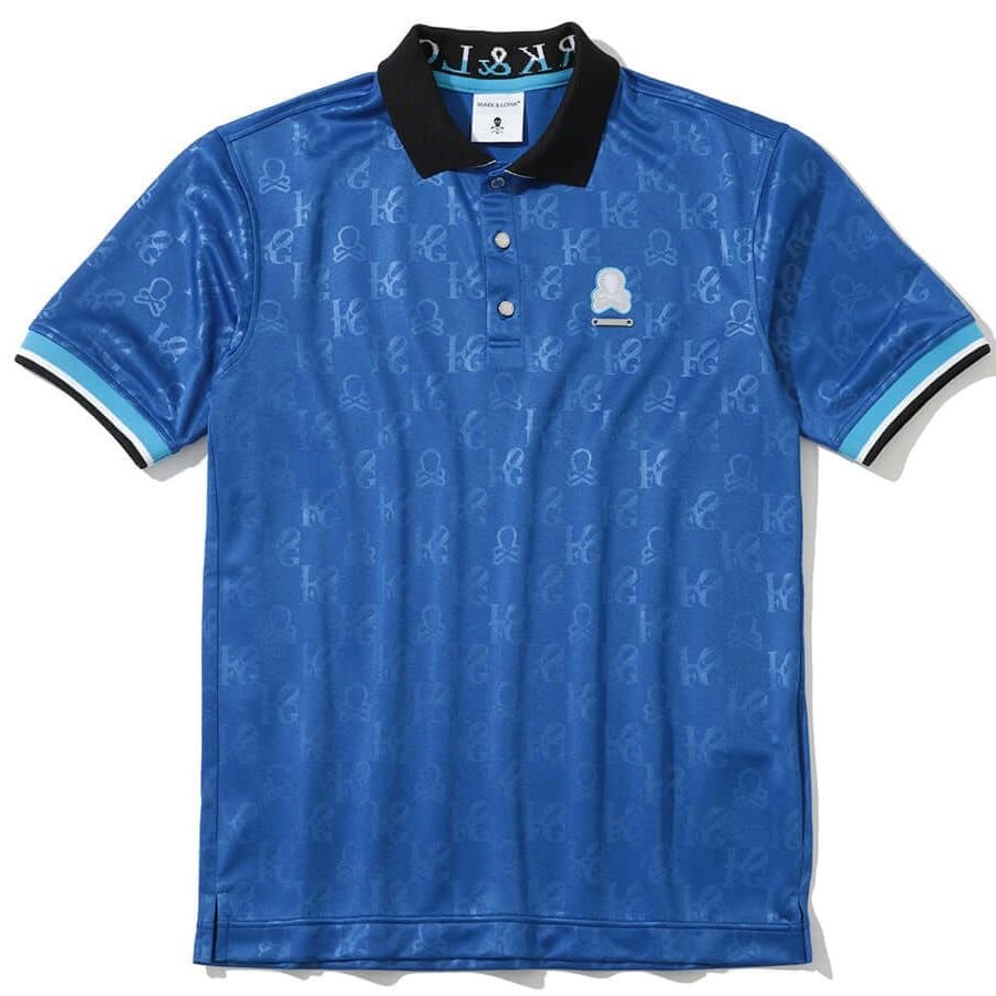 Áo golf nam tay ngắn Ever Monogram Embossed Polo MLM-5A-AP08 (Blue) | 