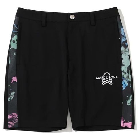 Quần shorts golf nam Pulse Camo Structured knit Shorts MLM-5A-AT09 (Black) | MARK & LONA