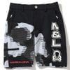 Quần shorts golf nam Flow Camo Shorts MLM-5A-AT13 (Black) | MARK & LONA