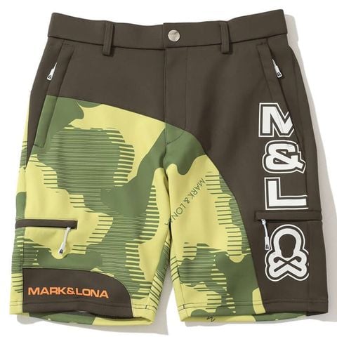 Quần shorts golf nam Flow Camo Shorts MLM-5A-AT13 (Green) | MARK & LONA