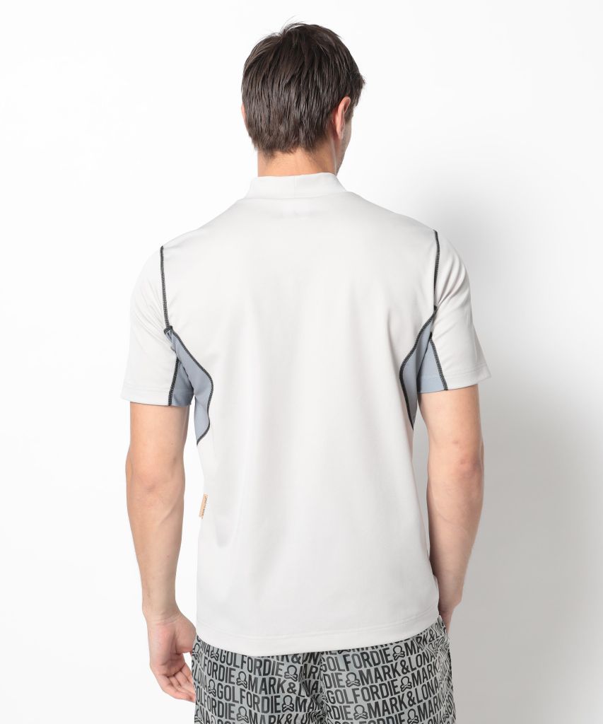 Áo golf nam tay ngắn D.D Contrast Poly Blended Mock MLM-5C-AA05 (Light