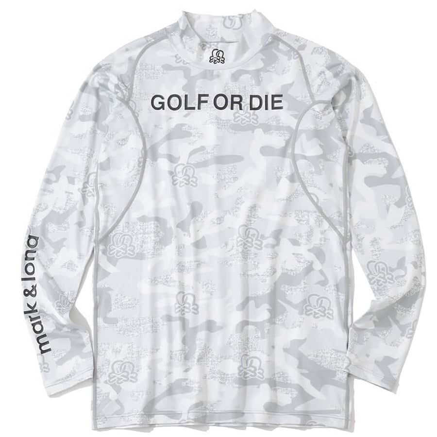 Áo golf nam tay dài ACD Camo Technical Mock Neck MLM-5C-AU02 (White) |