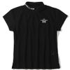 Áo golf nữ tay ngắn Gene Leopard Mock Neck MLW-5A-AA03  (Black) | MARK