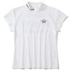 Áo golf nữ tay ngắn Gene Leopard Mock Neck MLW-5A-AA03 (White) | MARK & LONA