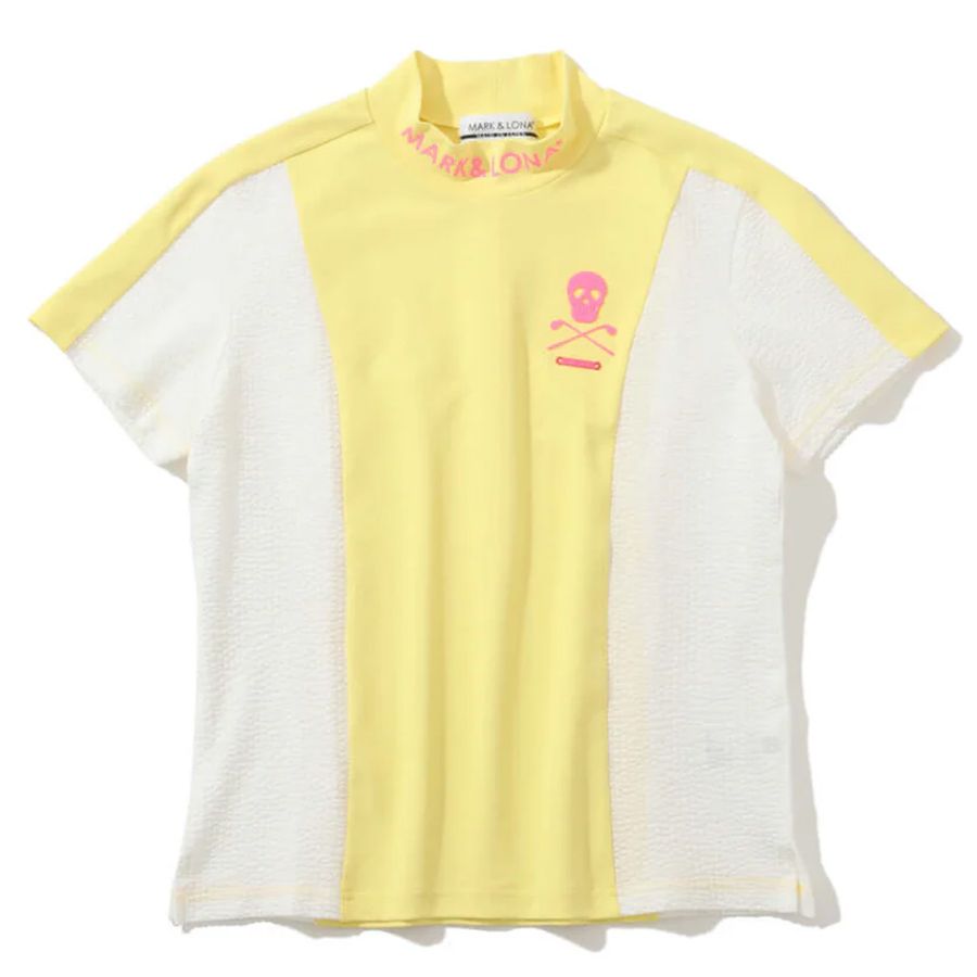Áo golf nữ tay ngắn Calde Panel Mock Neck MLW-5A-AA05 (Yellow) | MARK