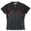 Áo golf nữ tay ngắn Dual Tone Ribbed Knit MLW-5A-AB06 (Black) | MARK & LONA