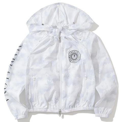 Áo khoác nữ Pulse Gathered Hood Jacket MLW-5A-AD03  (White) | MARK & LONA