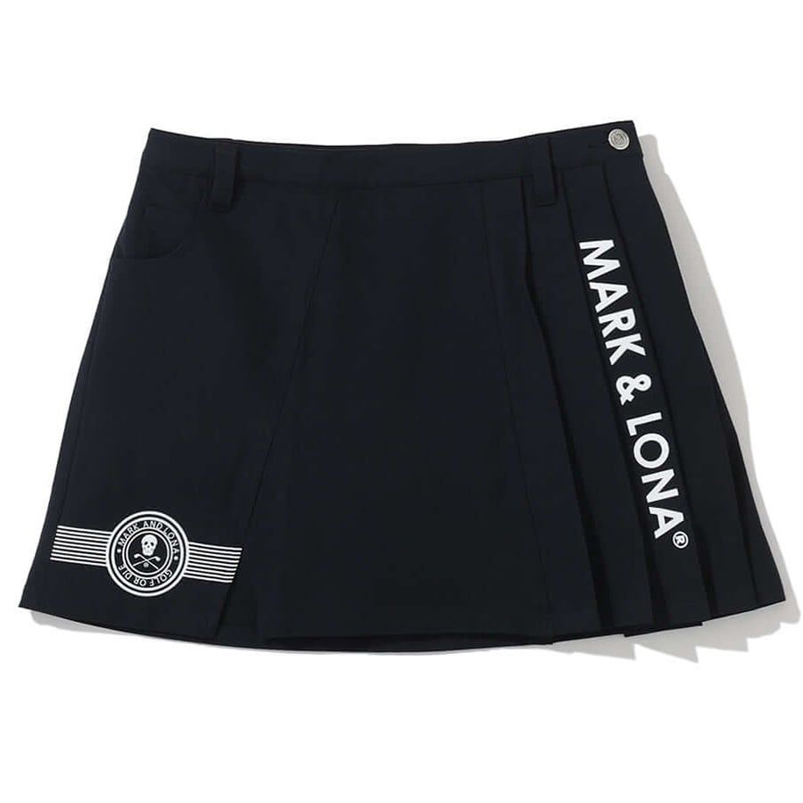 Váy golf Lotta Asym Pleated Mini Skirt MLW-5A-AE02 (D. Navy) | MARK &