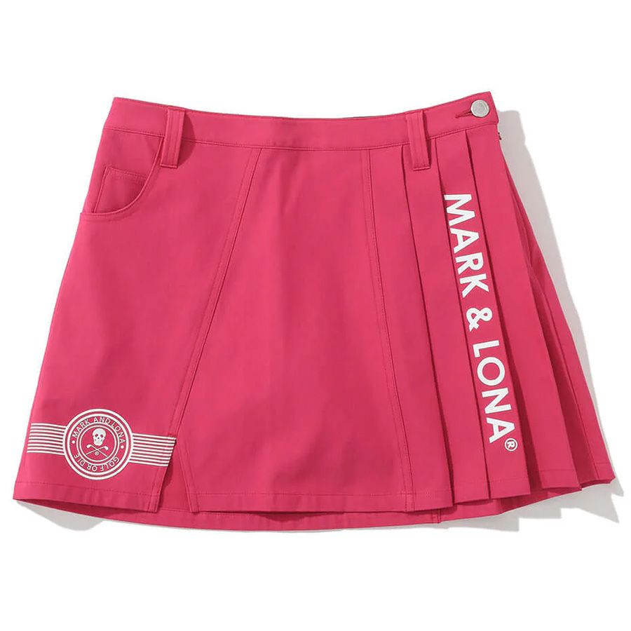 Váy golf Lotta Asym Pleated Mini Skirt MLW-5A-AE02 (Pink) | MARK & LON