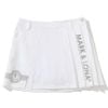 Váy golf Lotta Asym Pleated Mini Skirt MLW-5A-AE02 (White) | MARK & LO