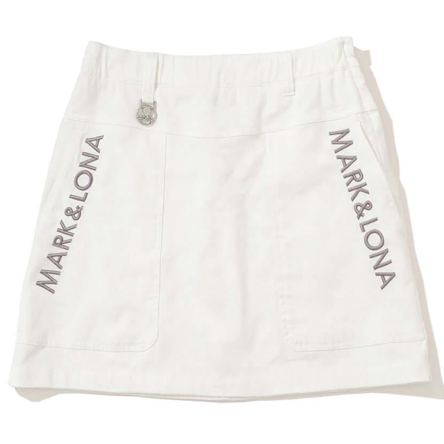 Váy golf Gauge Trapeze Mini Skirt MLW-5A-AE07(White) | MARK & LONA