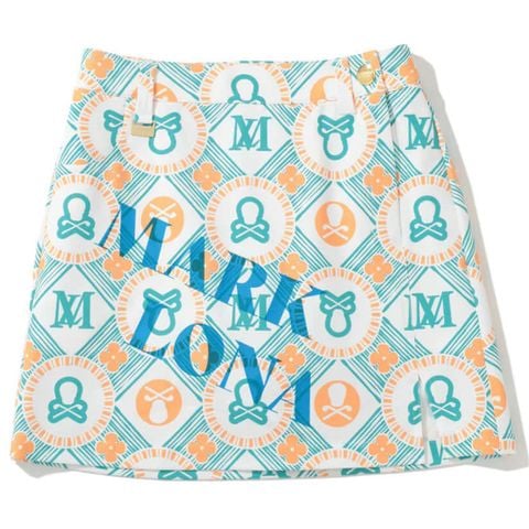 Váy golf Aura Monogram Trapeze Skirt MLW-5A-AE08 (Green) | MARK & LONA