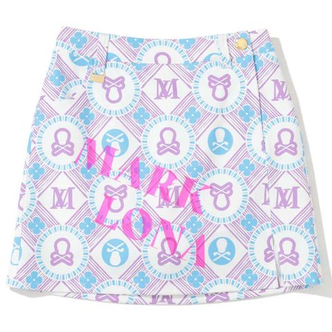 Váy golf Aura Monogram Trapeze Skirt MLW-5A-AE08 (Purple) | MARK & LONA