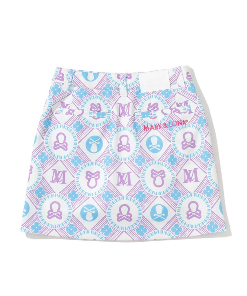 Váy golf Aura Monogram Trapeze Skirt MLW-5A-AE08 (Purple) | MARK & LON