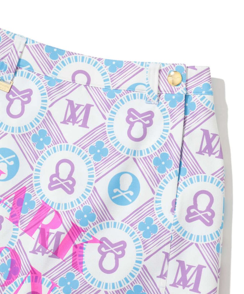 Váy golf Aura Monogram Trapeze Skirt MLW-5A-AE08 (Purple) | MARK & LON
