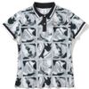 Áo golf nữ tay ngắn Gauge Block Pattern Polo MLW-5A-AP01 (Black) | MARK & LONA