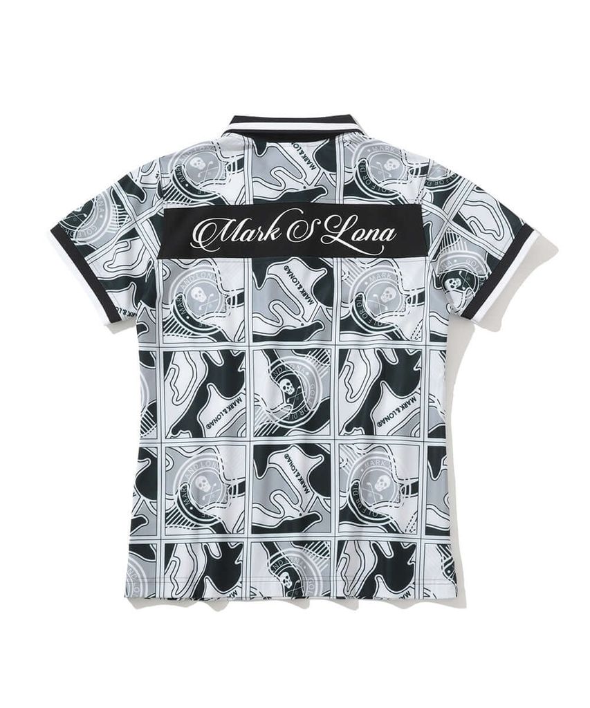 Áo golf nữ tay ngắn Gauge Block Pattern Polo MLW-5A-AP01 (Black) | MAR