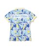Áo golf nữ tay ngắn Gauge Block Pattern Polo MLW-5A-AP01 (Blue) | MARK