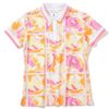 Áo golf nữ tay ngắn Gauge Block Pattern Polo MLW-5A-AP01 (Pink) | MARK