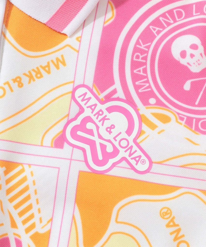 Áo golf nữ tay ngắn Gauge Block Pattern Polo MLW-5A-AP01 (Pink) | MARK