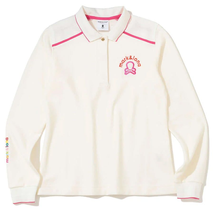 Áo golf tay dài nữ CDMT MCW-5C-AU50 (White) | MARK & LONA