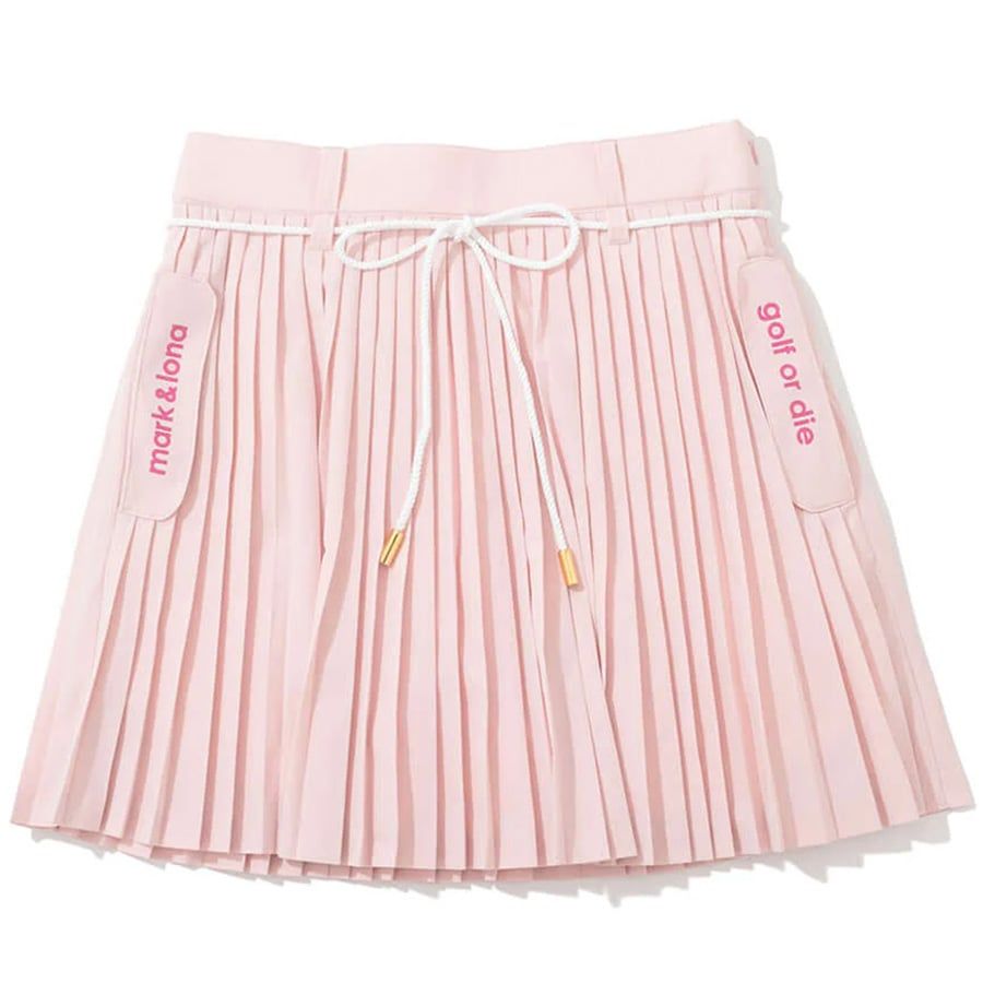 Váy golf Ripple Pleat Utility Skirt MLW-5C-AE02 (Pink) | MARK & LONA