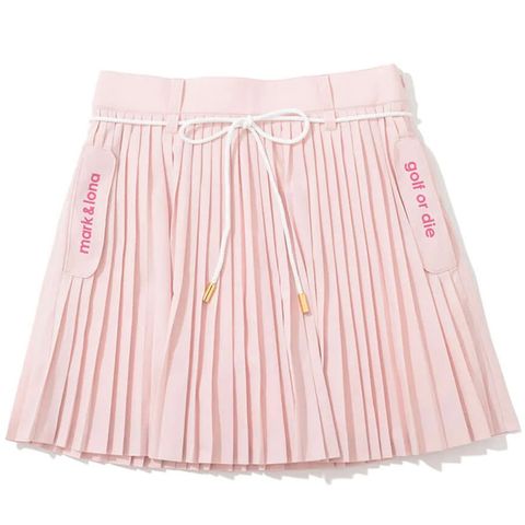 Váy golf Ripple Pleat Utility Skirt MLW-5C-AE02 (Pink) | MARK & LONA