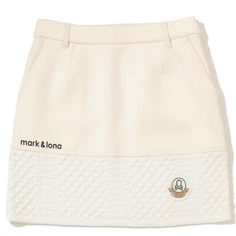 Váy golf Allure Knit Skirt MLW-5C-AE10 (Off White) | MARK & LONA