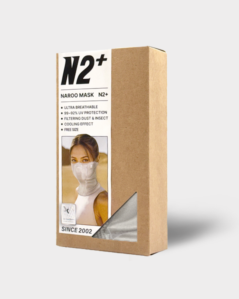 Khẩu trang N2+ Advanced UV Sun Protection Face Mask METAL GRAY | NAROO