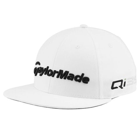 Nón kết golf nam TM25 Tour Flatbill Snapback White N3851118 | TaylorMade