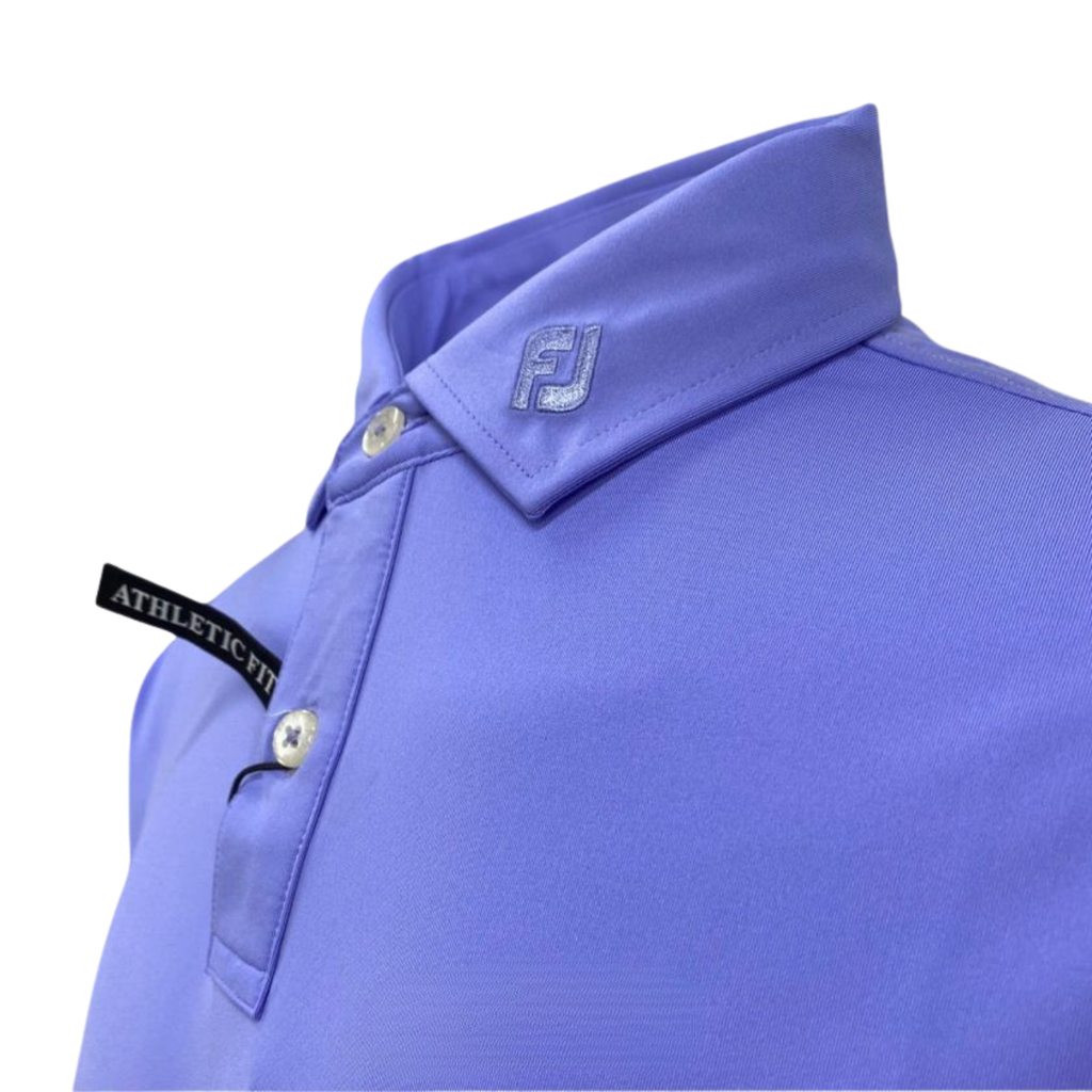 Áo Golf Nam Tay Ngắn Solid Lisle Self Collar 87311 | FootJoy