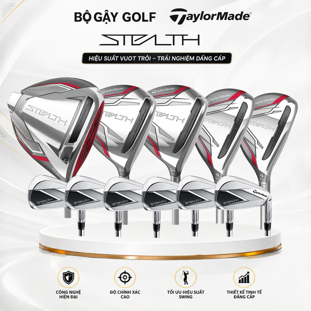 Bộ gậy Golf FullSet Stealth Graphite | TaylorMade
