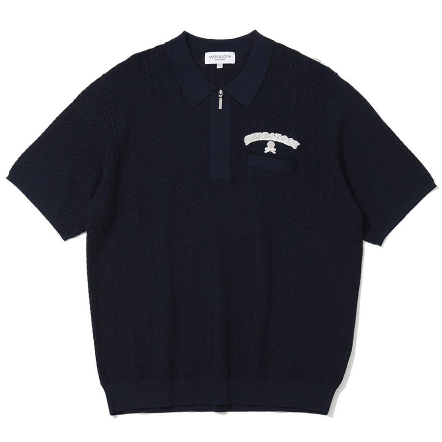 Áo Golf Nam Tay Ngắn Sovereign Geometric Knit Polo NAVY MLM-6A-AB07 |