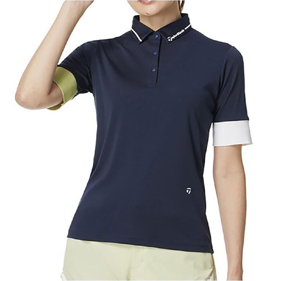 Áo golf nữ tay ngắn Contrast Rib S/S Polo Shirt 2WSPO-UN683 NAVY M1338