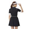 Áo golf nữ tay ngắn Contrast Rib S/S Polo Shirt 2WSPO-UN683 BLACK M133
