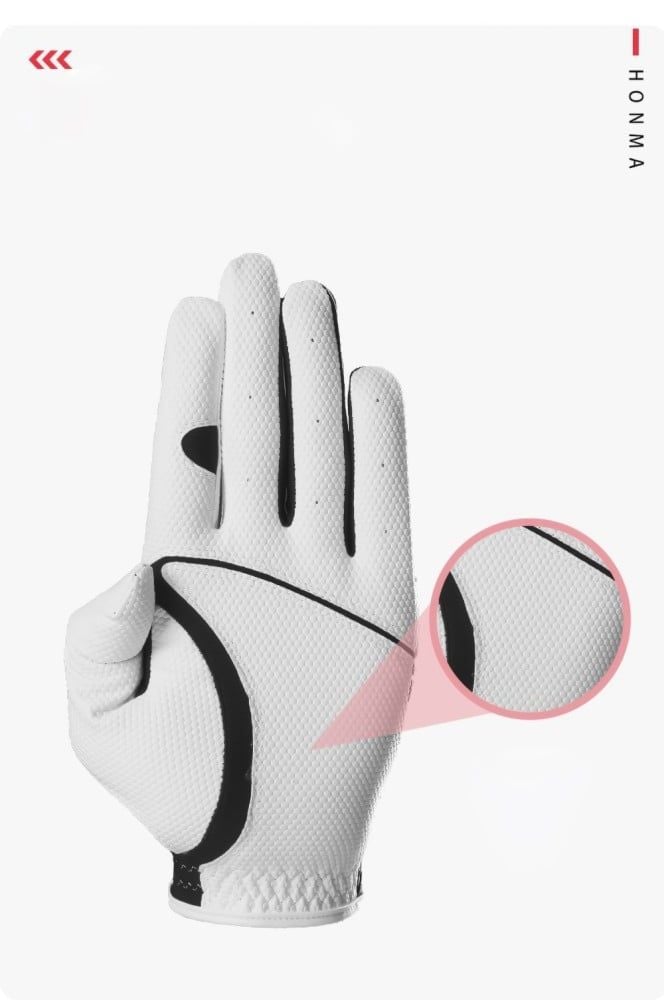 Găng tay golf nam WHITE/BLACK GC13001 | HONMA