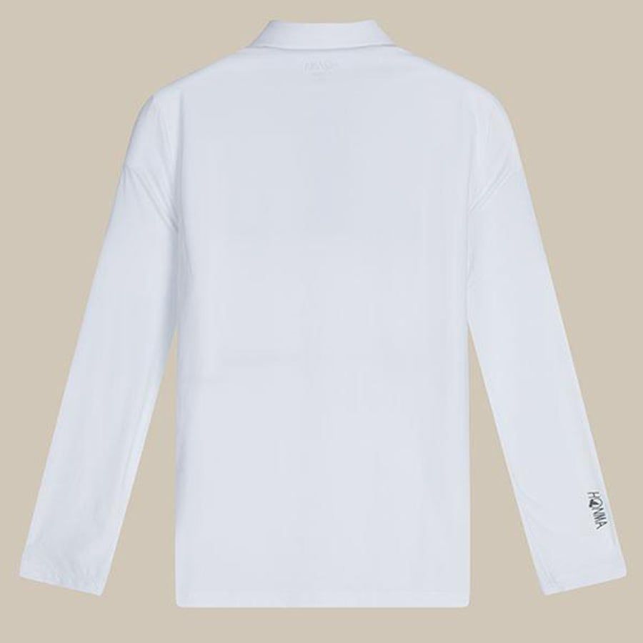Áo golf nam tay dài BRIGHT WHITE HMLC705T222 | HONMA