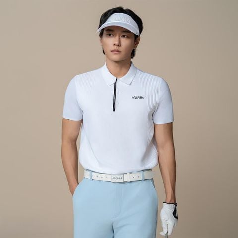 Áo golf nam tay ngắn BRIGHT WHITE HMLC707T238 | HONMA