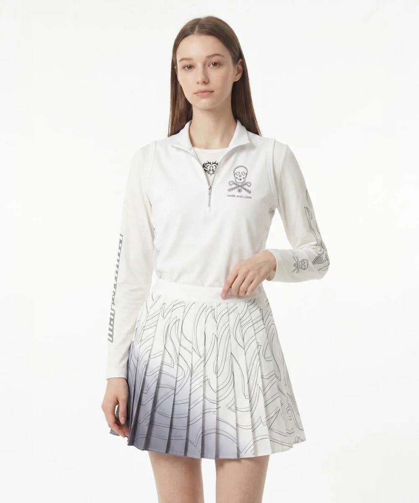 Váy golf liền thân Women''s Sleeveless Dress MXW-6A-AO82 White | MARK