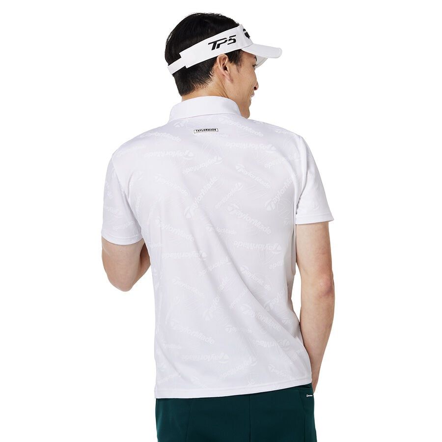 Áo golf tay ngắn nam TM Jacquard S/S 2MFPO-UN342 White U26720 | Taylor