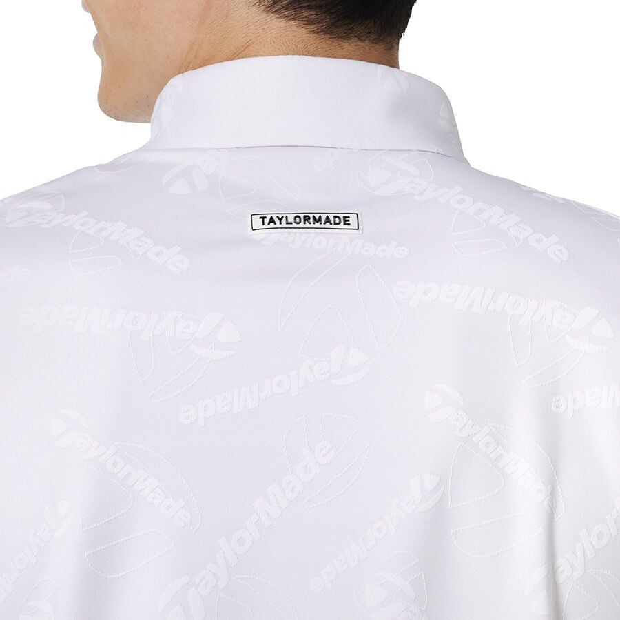 Áo golf tay ngắn nam TM Jacquard S/S 2MFPO-UN342 White U26720 | Taylor