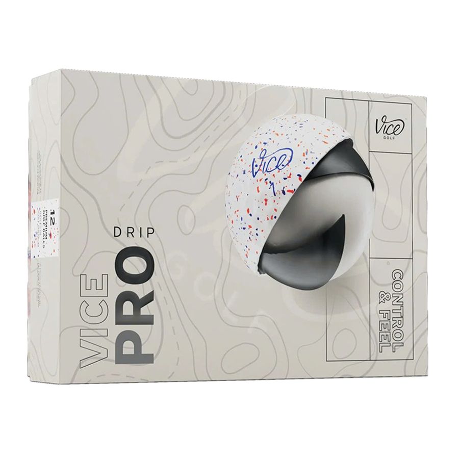 Bóng Golf Vice Pro 3 Lớp Màu DRIP RED-BLUE | Vice Golf