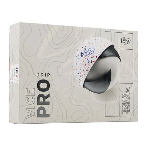 Bóng Golf Vice Pro 3 Lớp Màu DRIP RED-BLUE | Vice Golf