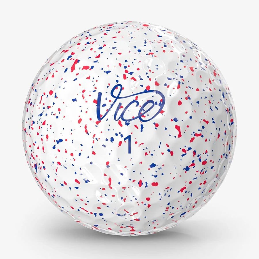 Bóng Golf Vice Pro 3 Lớp Màu DRIP RED-BLUE | Vice Golf