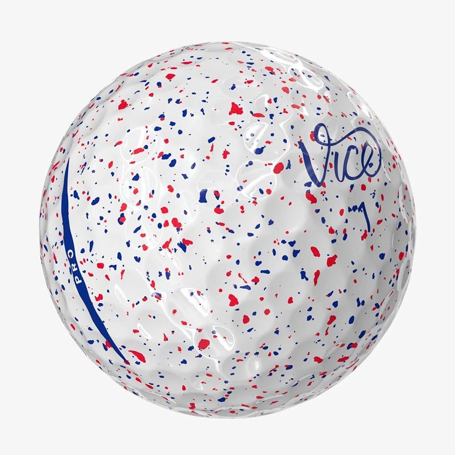 Bóng Golf Vice Pro 3 Lớp Màu DRIP RED-BLUE | Vice Golf