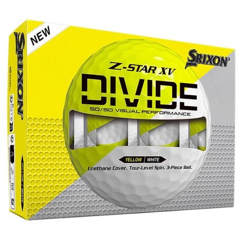 Bóng golf Z-Star XV 9 Divide (White/ Yellow)| Srixon