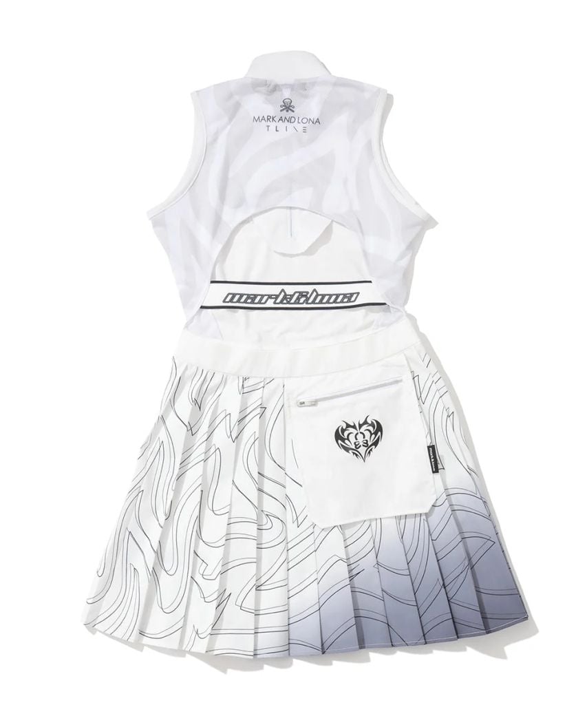 Váy golf liền thân Women''s Sleeveless Dress MXW-6A-AO82 White | MARK