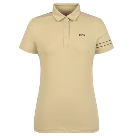 Áo golf nữ tay ngắn BEIGE 122C2TO952 | PING