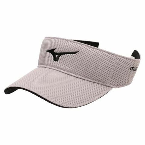 Nón nửa đầu nam DOUBLE RUSSELL MESH VISOR GREY E2MWA02603 | Mizuno